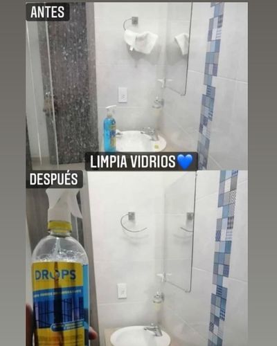 Customer photo review of Limpia Vidrios Desengrasante 1000 ml