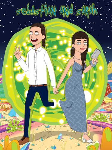 Customer photo review of 'Rick and Morty' Custom Portrait