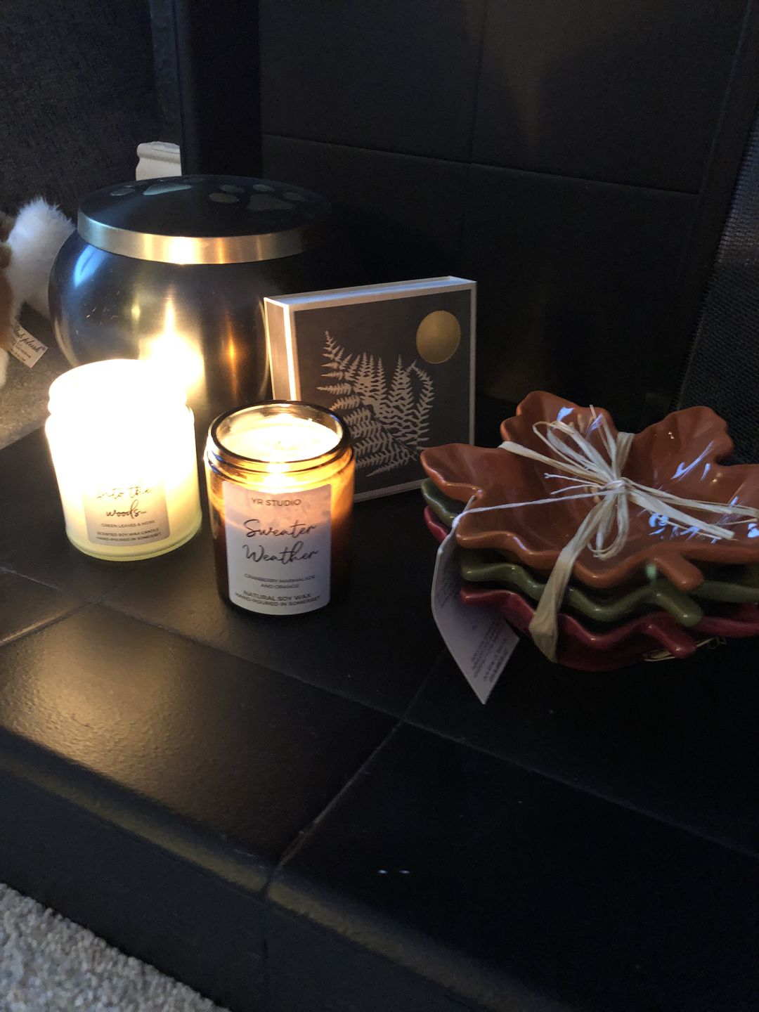 Customer photo review of Into the woods... soy candle - medium