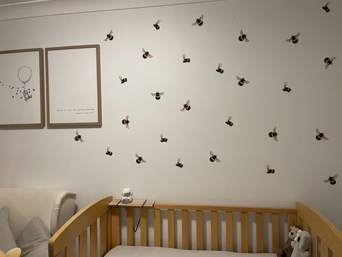 Customer photo review of Brandi's Bumblebees Decal Set
