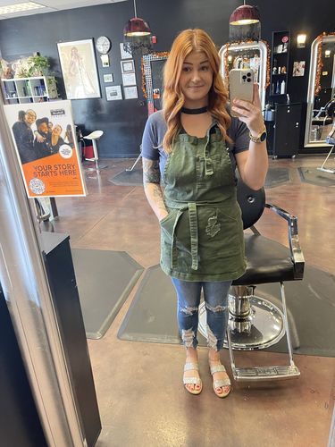 Customer photo review of Olive Green Apron