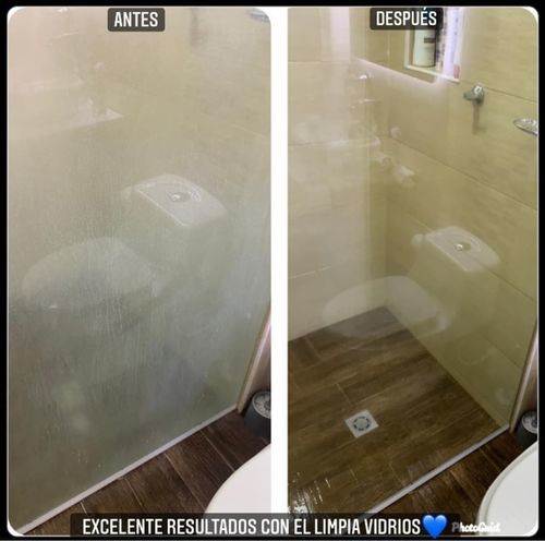 Customer photo review of Limpia Vidrios Desengrasante 1000 ml
