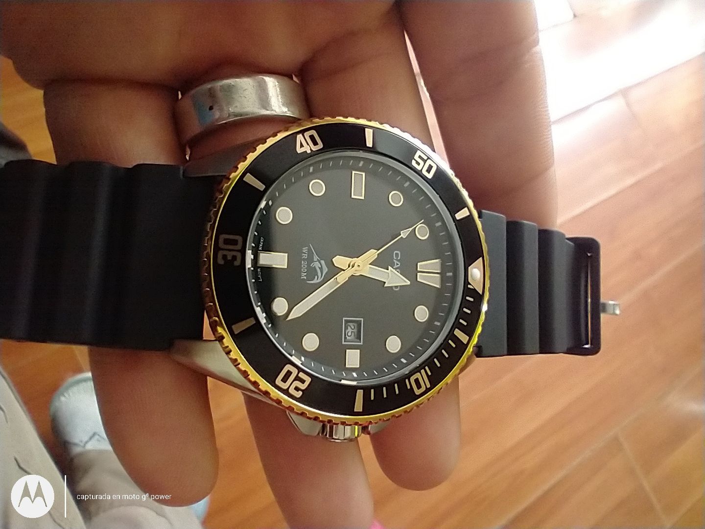 Customer photo review of Reloj Casio Submariner Marlin Duro MDV106G-1AVCF Negro Dorado Buceo [EXCLUSIVO]