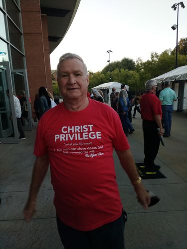 Customer photo review of Christ Privilege Shirt