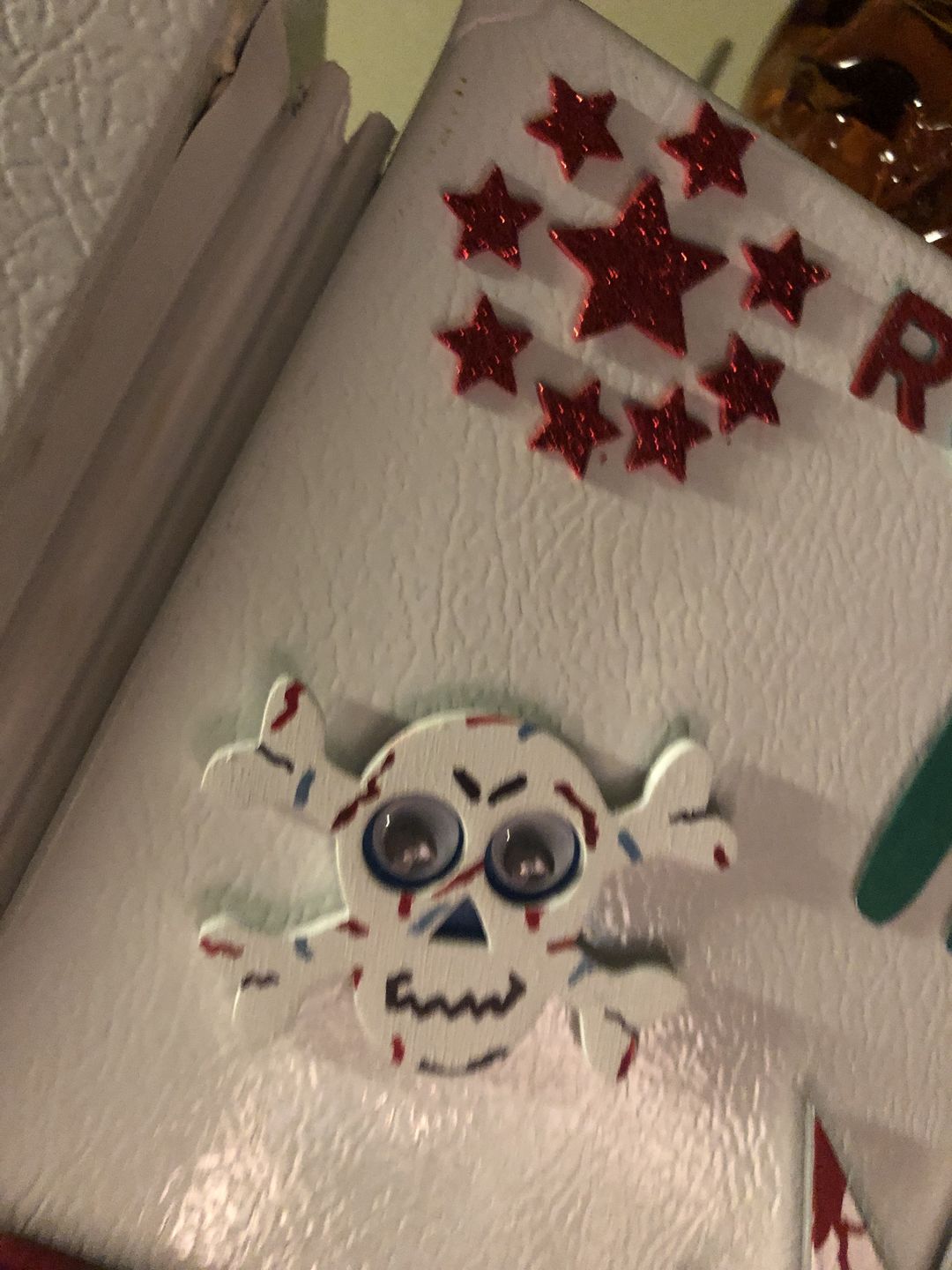 Customer photo review of Unfinished Wooden Skull Silhoutte - Craft- up to 24" DIY