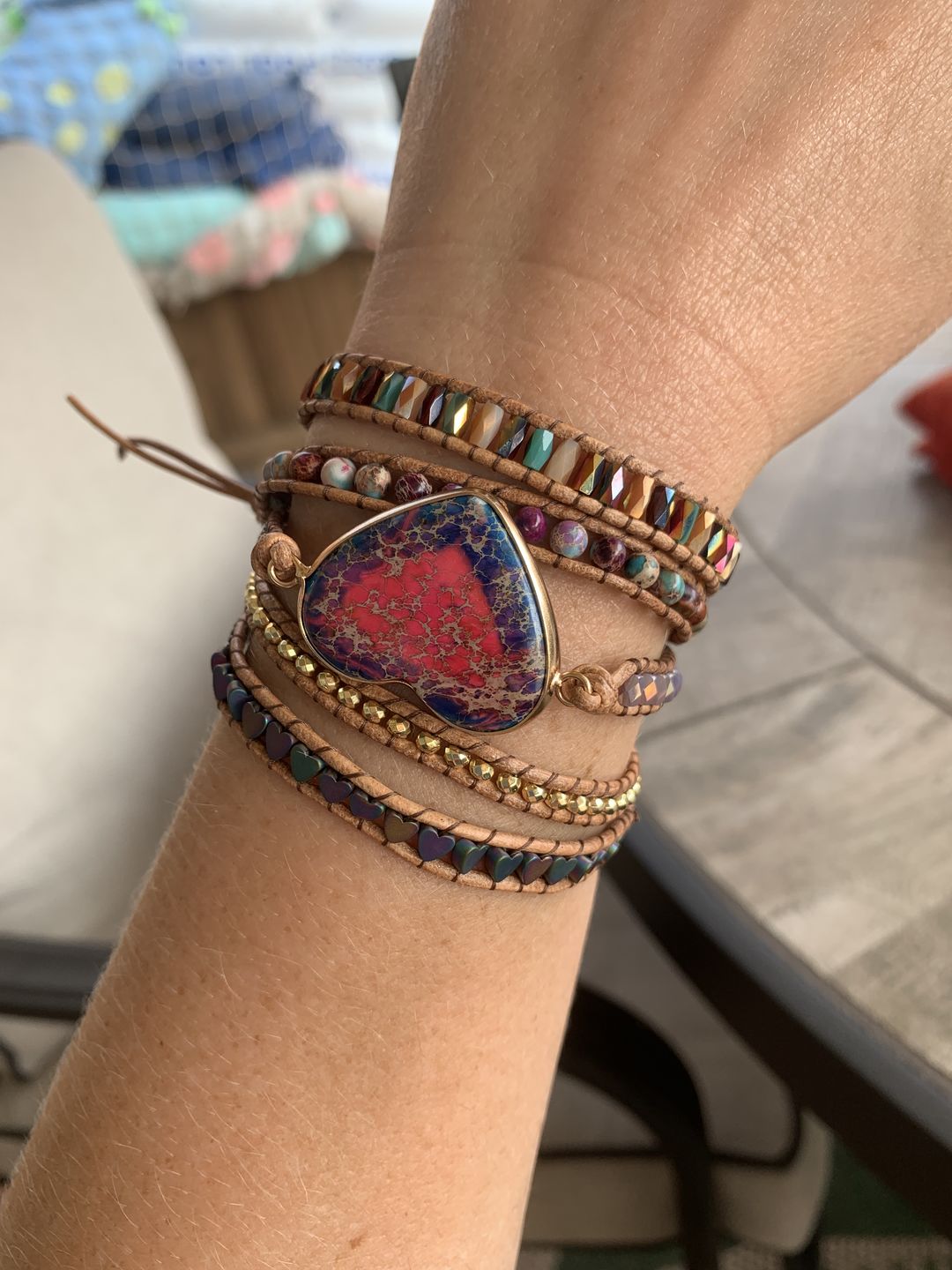 Customer photo review of Intense Love Protection Wrap Bracelet