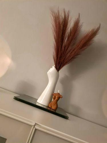 Customer photo review of Faux Pampas Grass - Magenta (Purple/Pink)