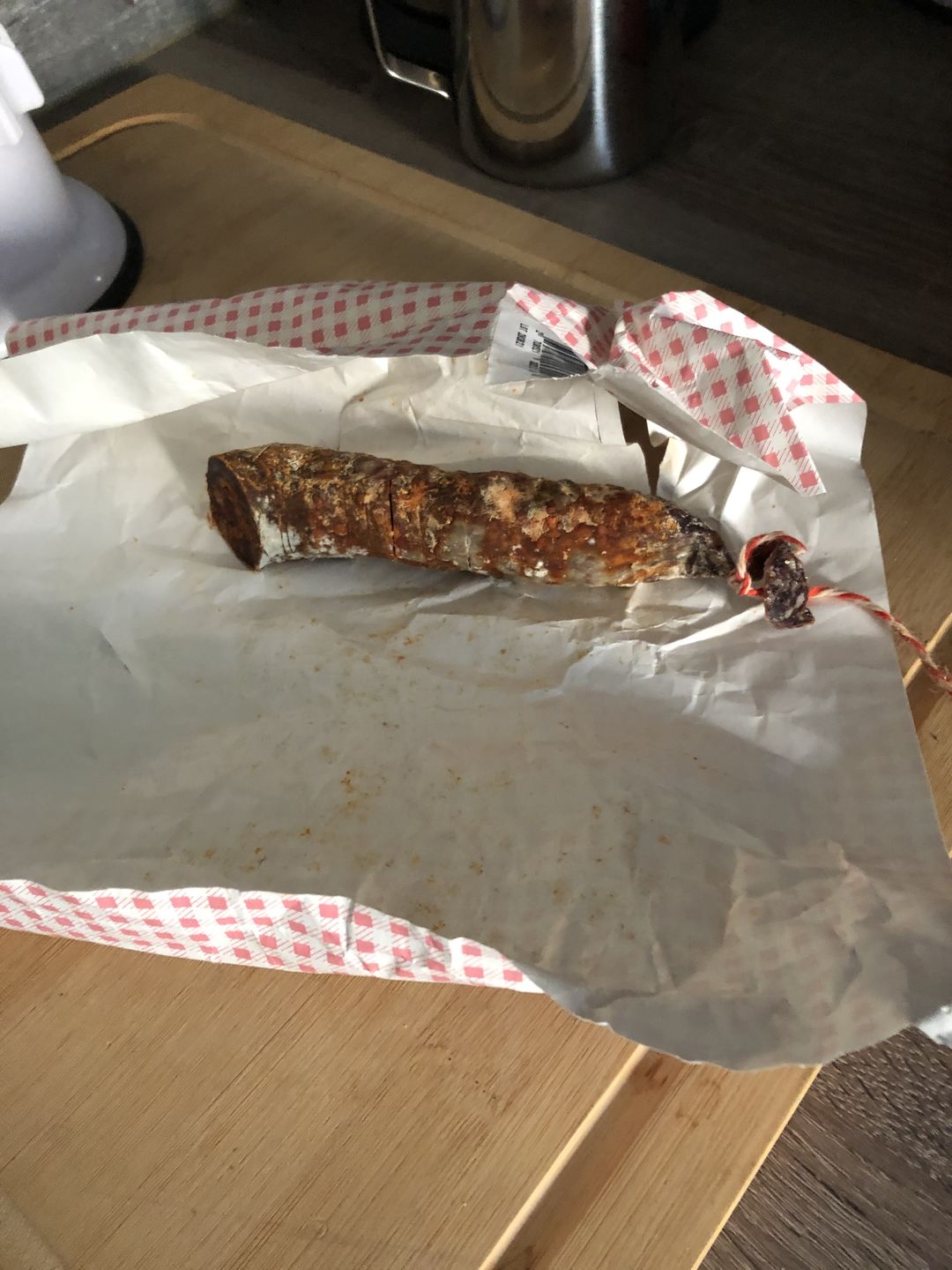 Customer photo review of Chorizo de Sanglier sauvage 210g