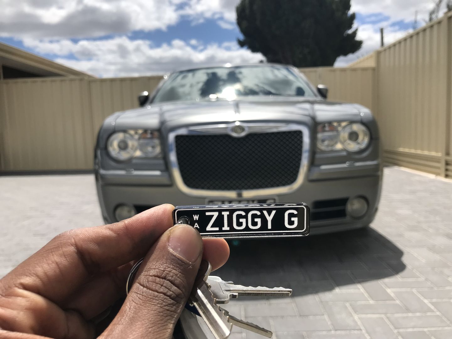 Customer photo review of WA Prestige Licence Plate Custom Keychain