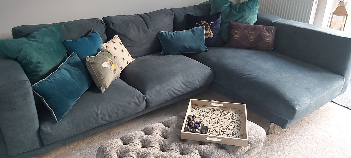 Customer photo review of NOCKEBY 2 Seat IKEA Sofa With Chaise Longue Right Cover