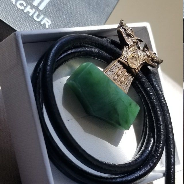 Customer photo review of Wolf Mjolnir with Jade