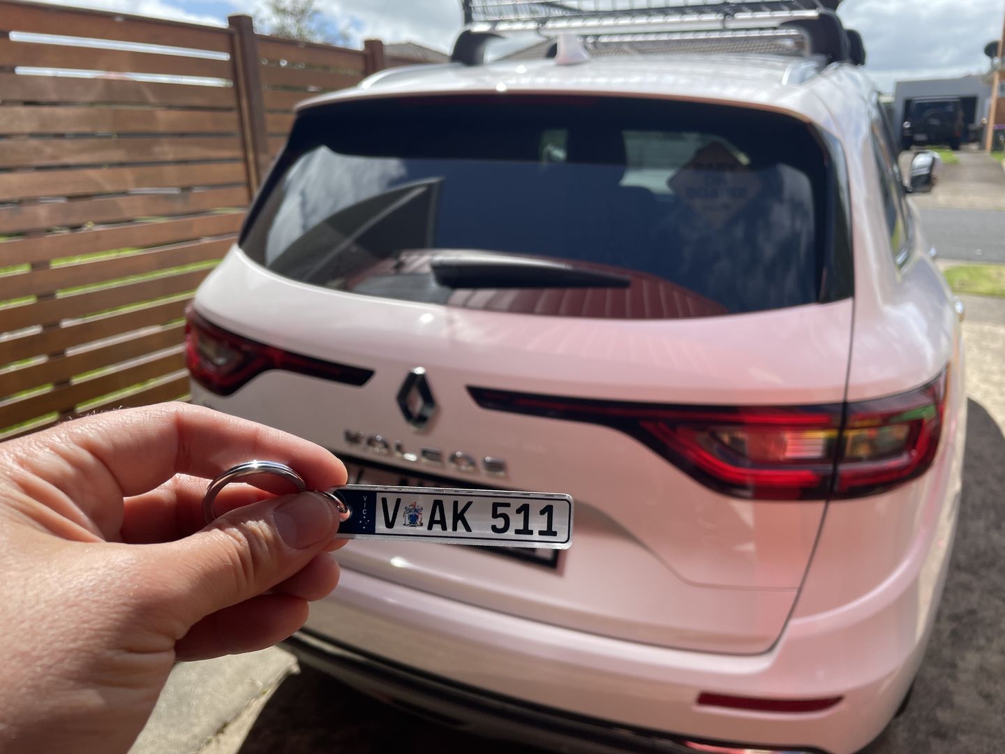 Customer photo review of VIC Euro Licence Plate Custom Keychain 🇪🇺