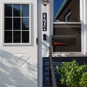 Customer photo review of Vertical Address Sign