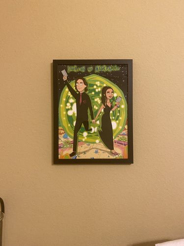 Customer photo review of 'Rick and Morty' Custom Portrait