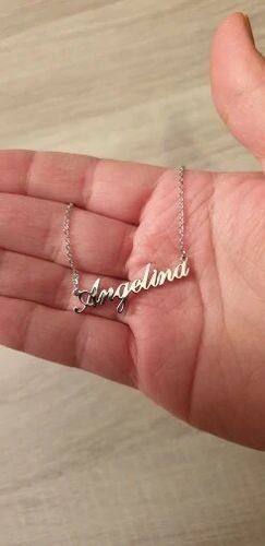 Customer photo review of Collier LOANYA avec gravure de prénom personnalisée