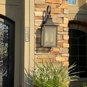 Customer photo review of Vertical Address Sign