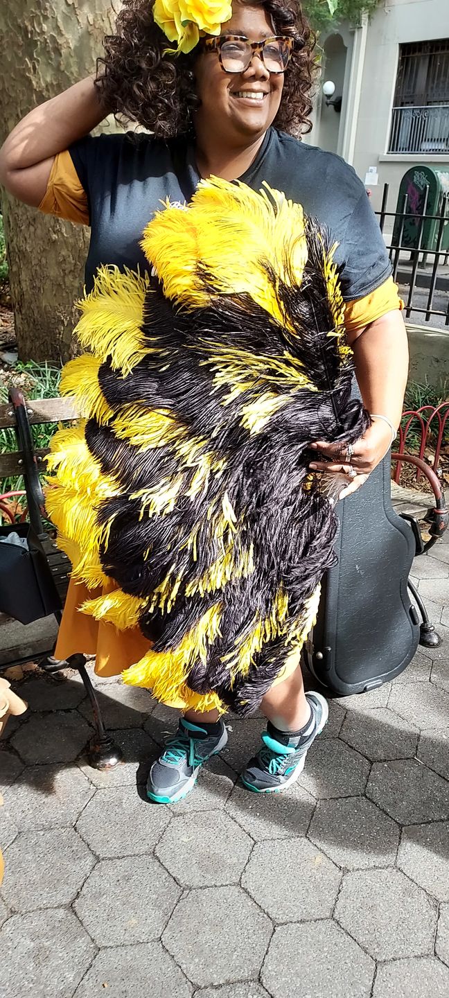 Customer photo review of Romance Burlesque Fan - Double Layer