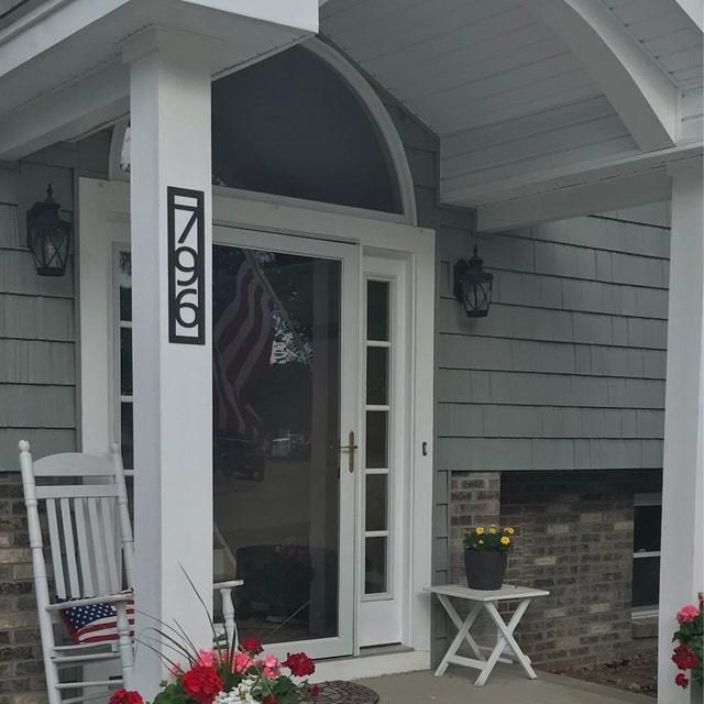 Customer photo review of Vertical Address Sign
