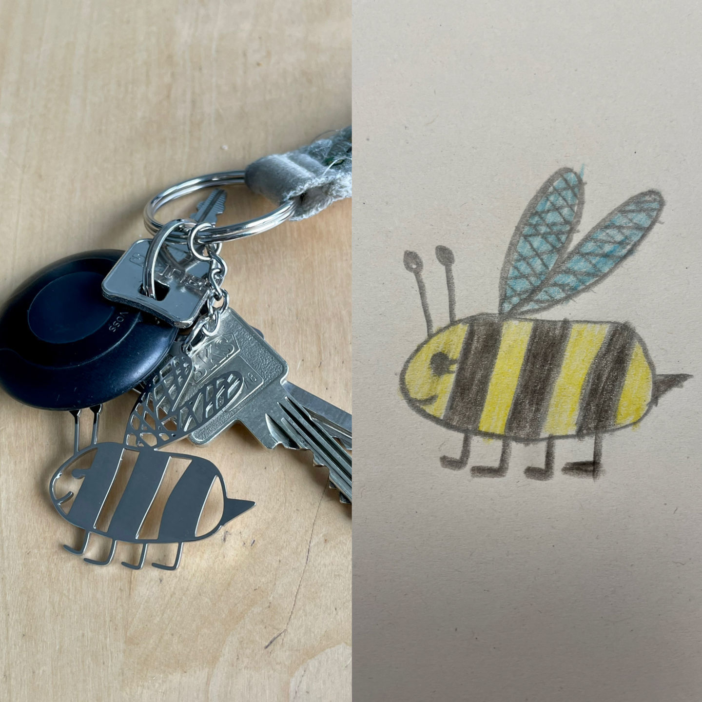 Customer photo review of Dessin d'enfant LOANYA en collier ou pendentif