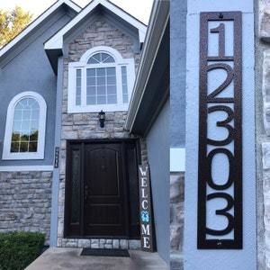 Customer photo review of Vertical Address Sign