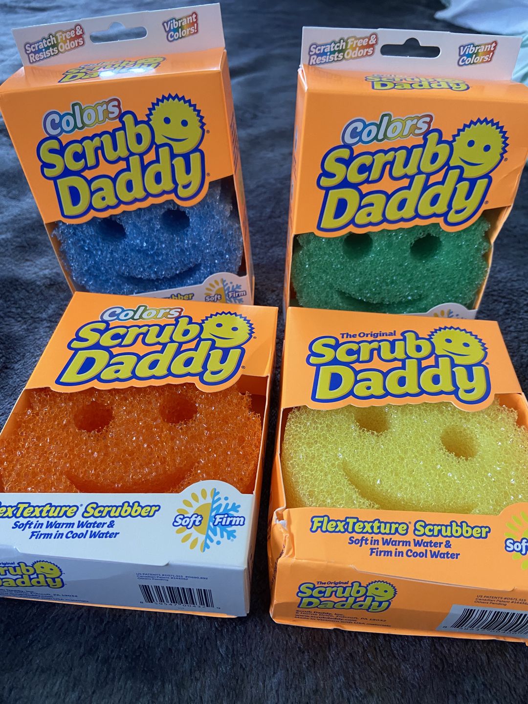 Customer photo review of Scrub Daddy Colours 4 Pack