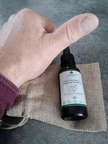 Customer photo review of Sarahbio - huile de pépins de figue de barbarie - 30 mL