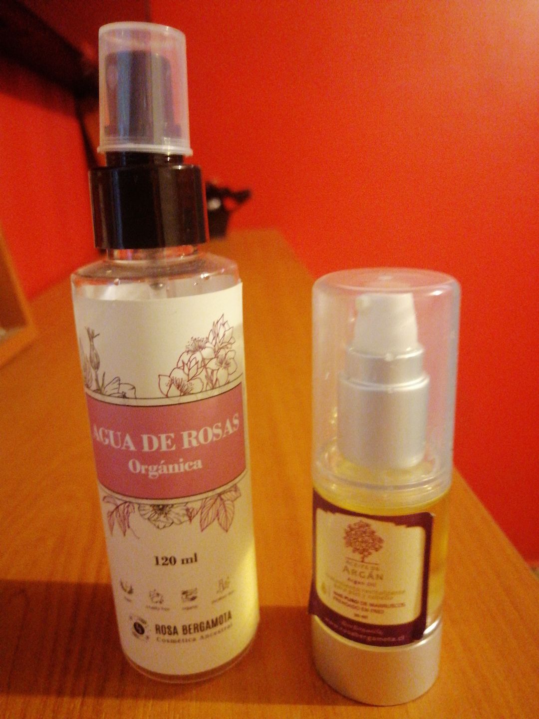 Customer photo review of Pack Venus:  Agua de Rosas + Aceite de Argán