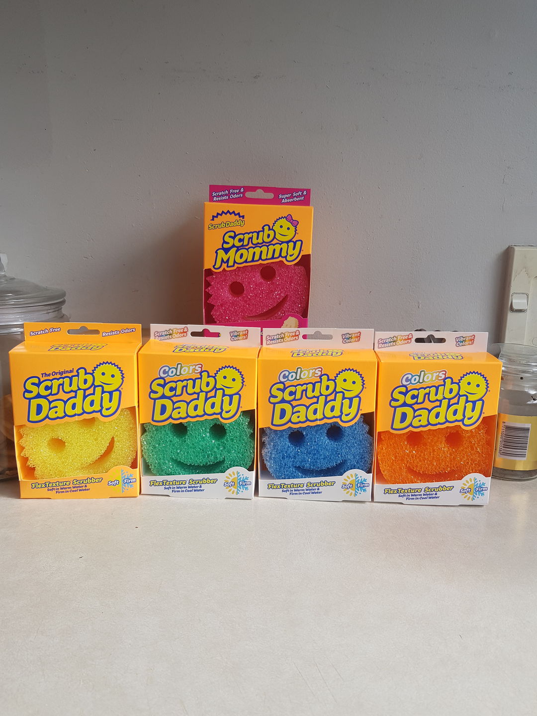 Customer photo review of Scrub Daddy Colours 4 Pack