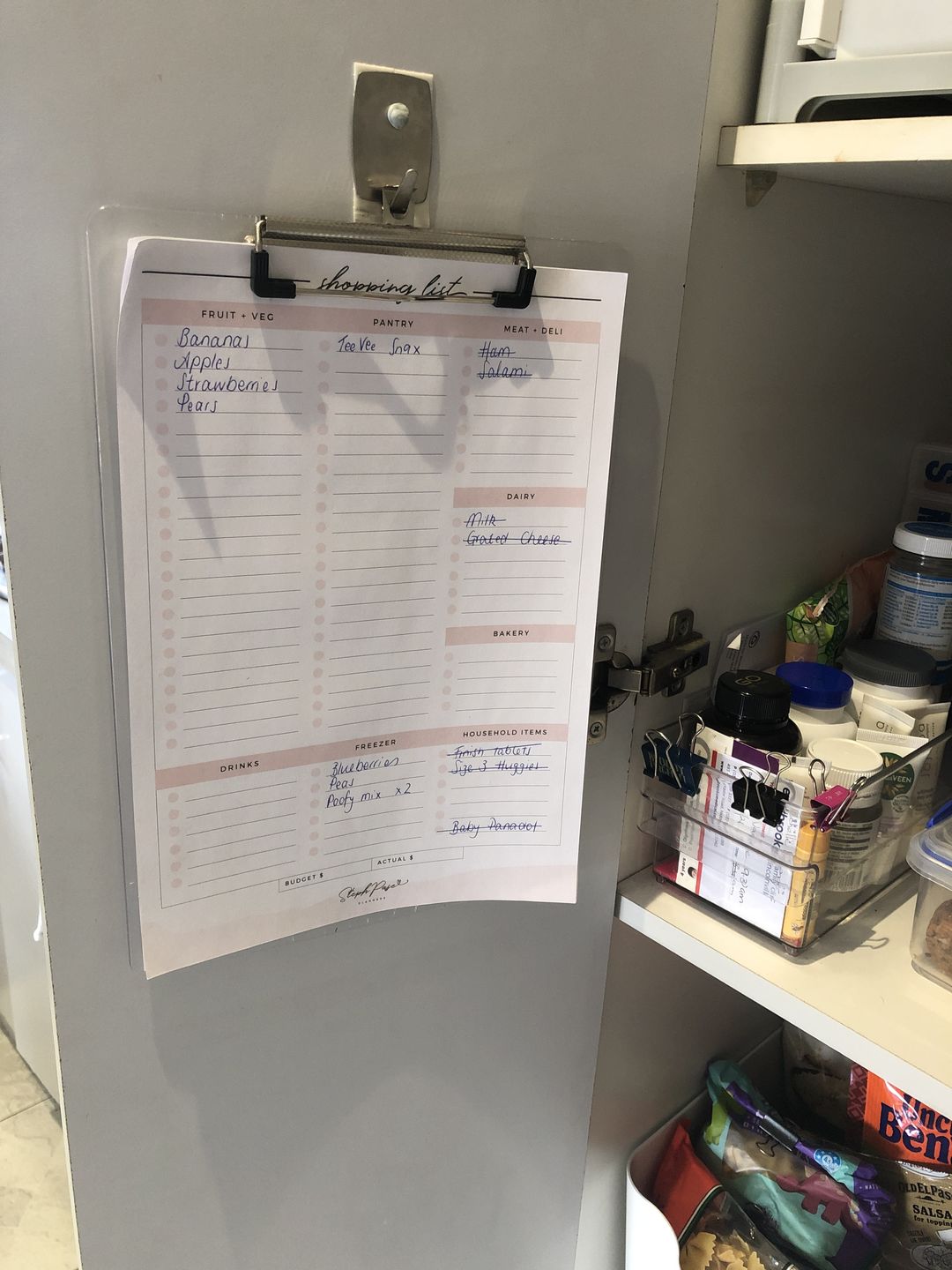 Customer photo review of NEW Shopping List
