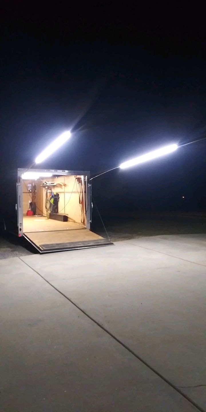 Customer photo review of T8 8ft V Shape LED Tube Light 60W Integrated 6500K Clear, ETL Listed, Plug and Play, Linkable Led Bulbs for Garage, Warehouse, Shop