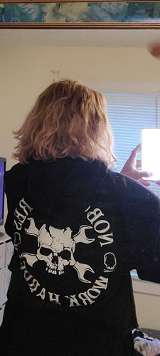 Customer photo review of 69- Nobody Crop Hoodie