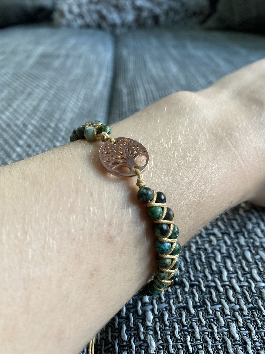 Customer photo review of LEBENSBAUM Armband aus Afrikanischen Jaspissteinen