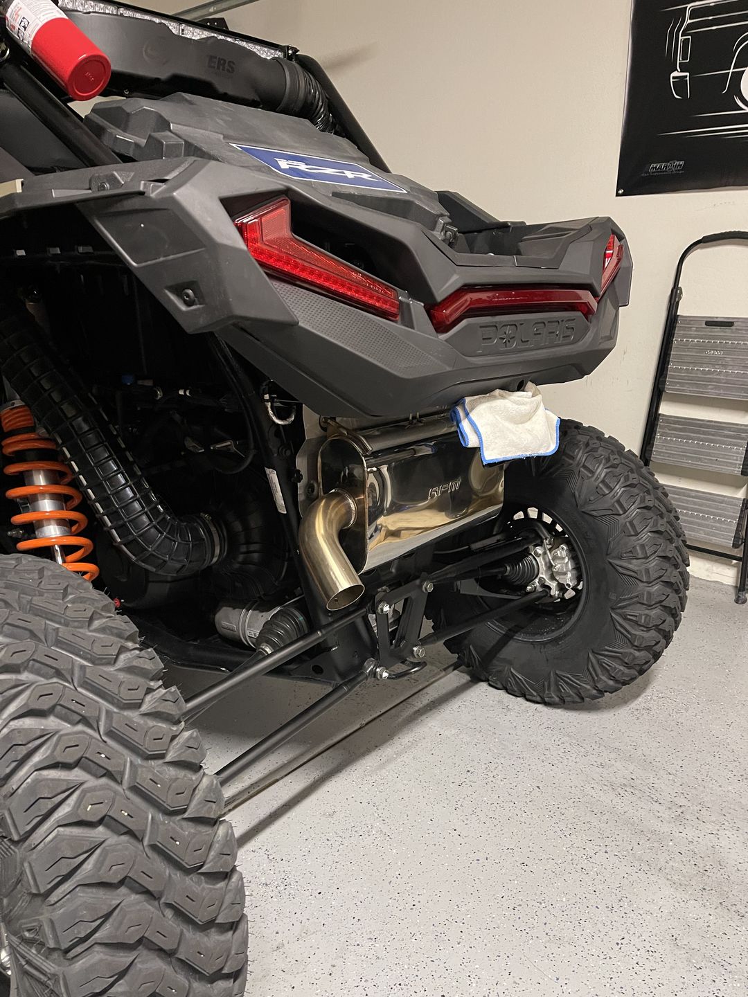 Customer photo review of 2016-2022 Polaris RZR XPT Turbo Sport Muffler, Slip-On Catless Sport Muffler