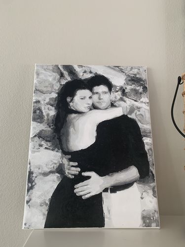 Customer photo review of Custom Paint By Numbers Kit - Upload Your Photo - Brush Set Included