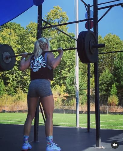 Customer photo review of 175- Bullet Crop Tank Top