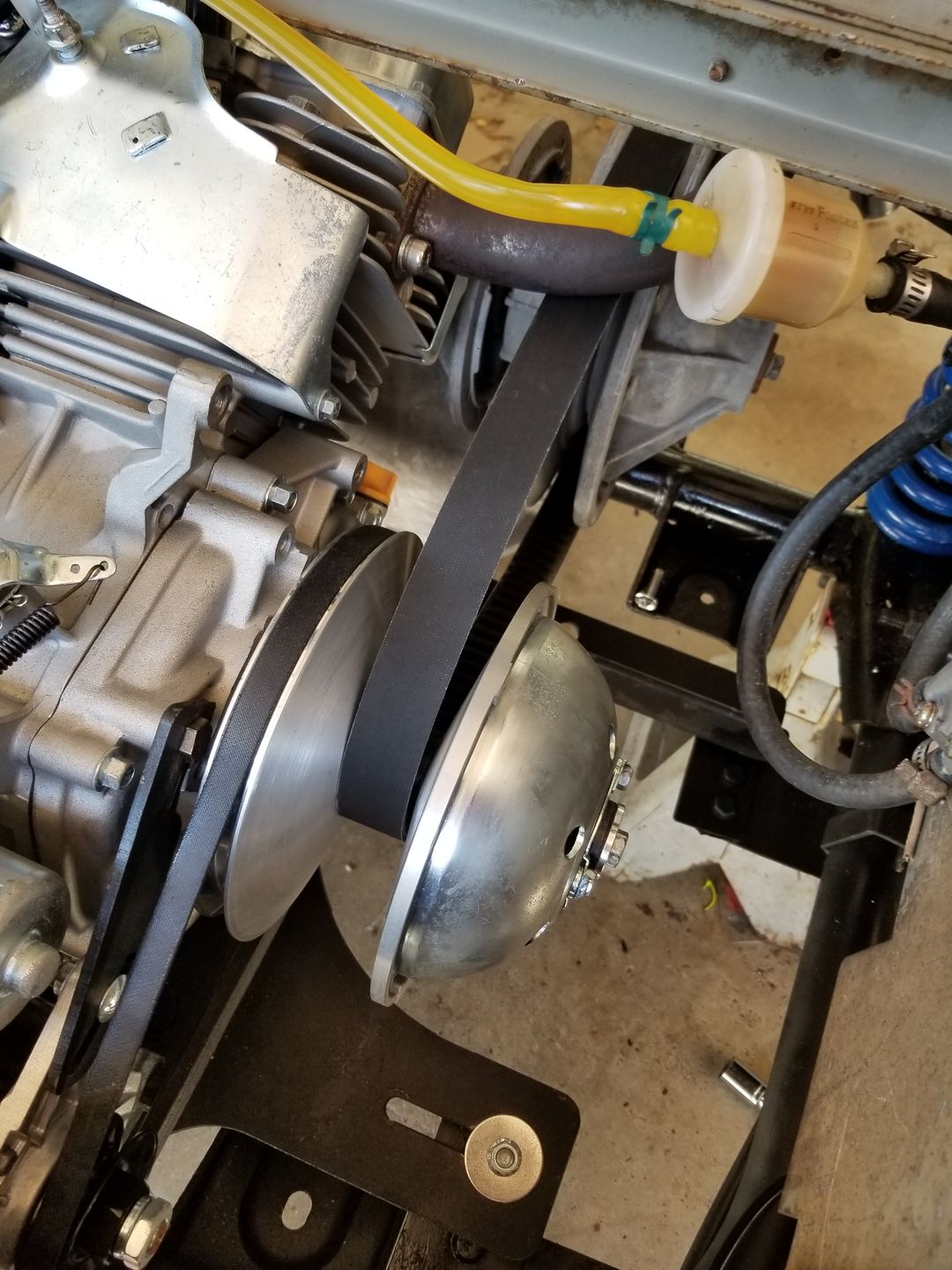Customer photo review of Billet V-Belt Pulley for use with 780R Clutch & Starter/Gen
