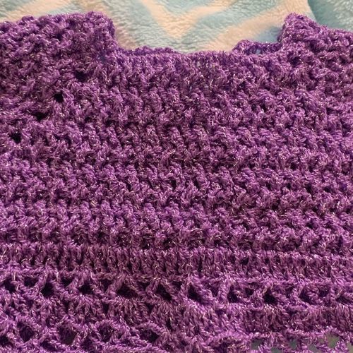 Customer photo review of Crystal Metallic [100grs] - La Pantera Rosa | Mexican Crochet Thread Yarn | Metallic Crystal Yarn for Clothing and Crafts