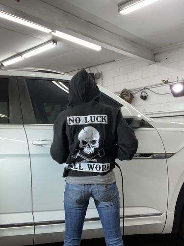 Customer photo review of 77- All Work Crop Hoodie