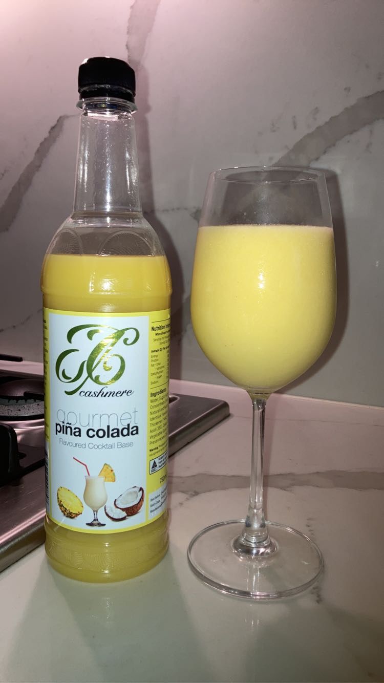 Customer photo review of Piña Colada Cocktail Mix