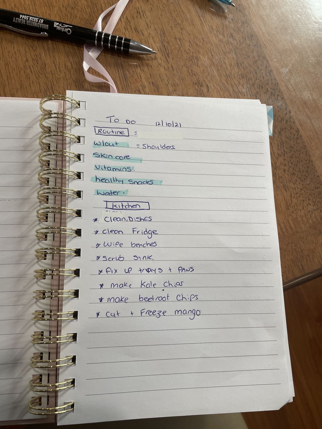 Customer photo review of Notebook - Spiral Blush