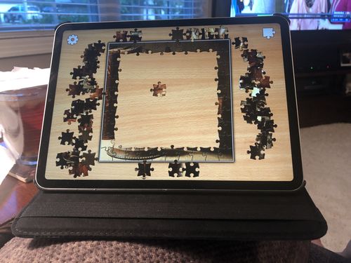 Customer photo review of Premium Leather iPad Case