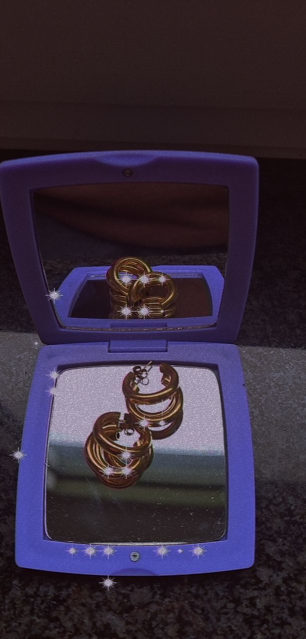 Customer photo review of Triple Ohrstecker | 18K vergoldet