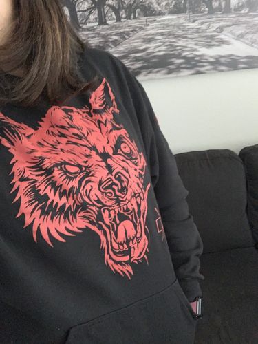 Customer photo review of 135 - Lone Wolf Hoodie