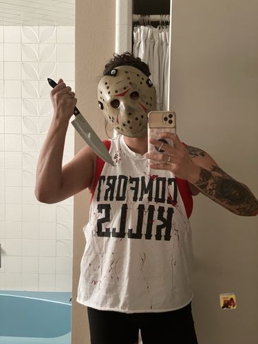 Customer photo review of 176 - Comfort Kills Tank Top White