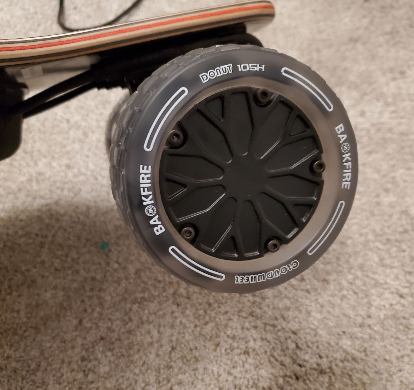 Customer photo review of 105mm Cloud Wheel Donut for Hub motors: G3, G3 Plus, G2 black, Galaxy and Mini