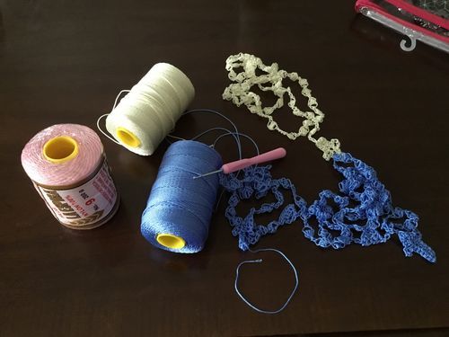 Customer photo review of Espiga No.9 - 100% Nylon Omega String Cord for Knitting and Crochet | Strong Mexican Thread for Crafts