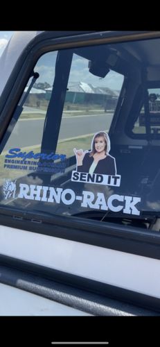 Customer photo review of TRACY GRIMSHAW SEND IT STICKER