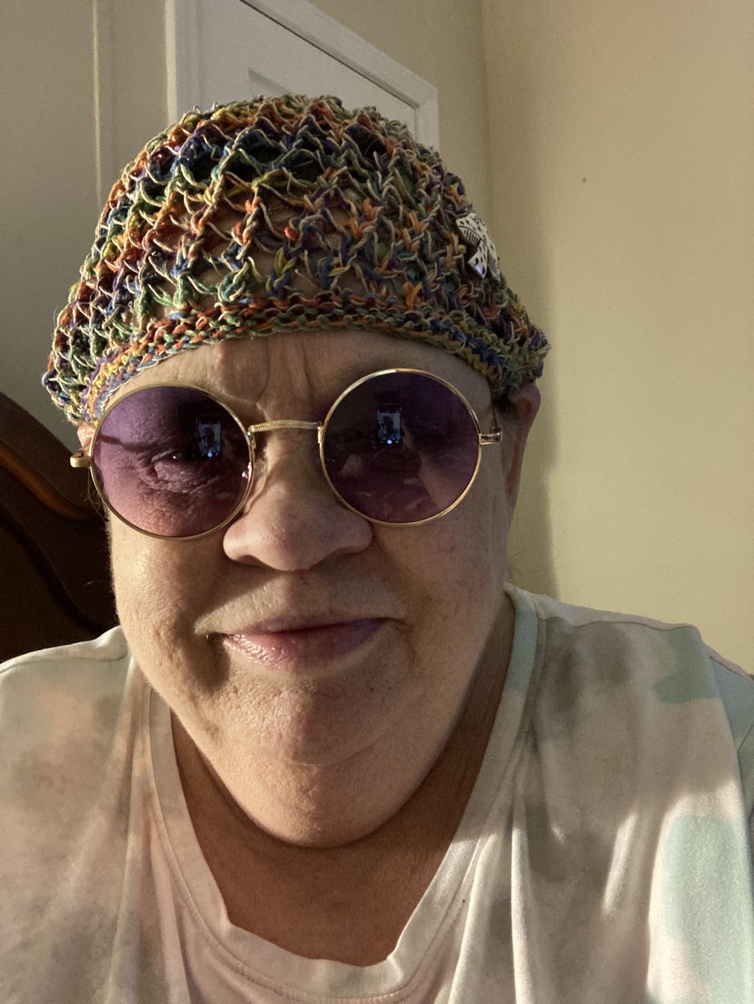 Customer photo review of Honeycomb Mushroom Hemp Hat