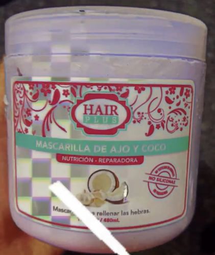 Customer photo review of Mascarilla regeneradora capilar