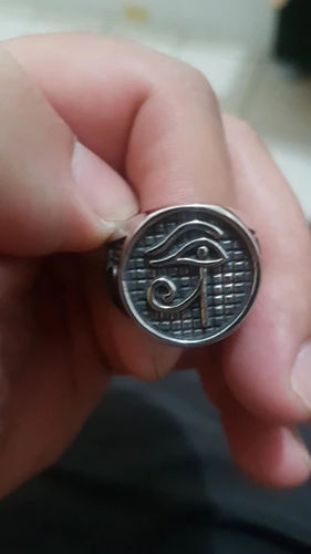 Customer photo review of Eye of Ra Ring
